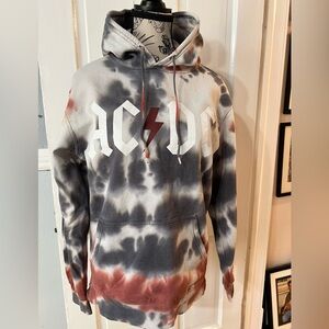 Vintage AC/DC Tie-Dye Hoodie - Well-Loved